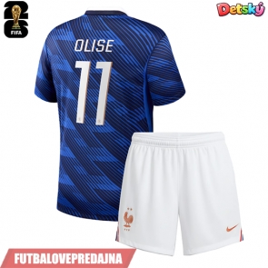 Lacne Dětský Futbalové dres Francúzsko Michael Olise #11 MS 2026 Krátky Rukáv - Domáci (+ trenírky)